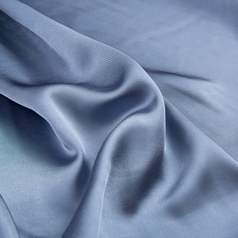 HY263 ブルー 150 センチメートル 240GSM ツイル模造アセテート CEY 純粋なポリエステルサテン婦人服生地